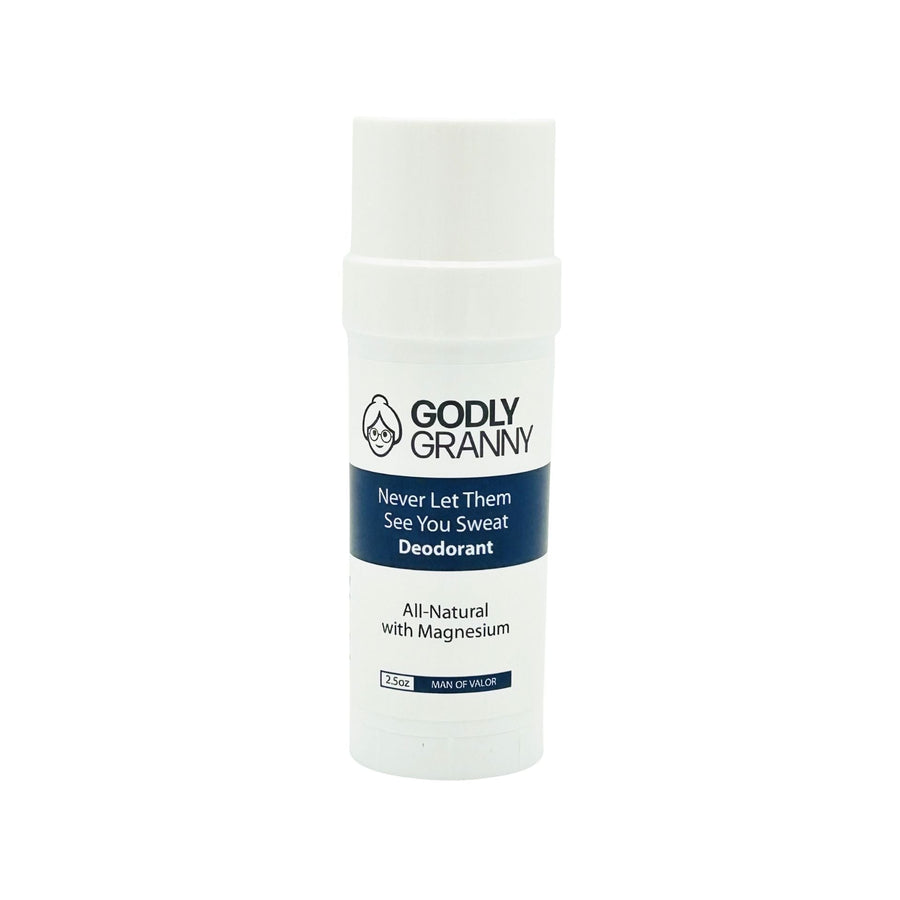Magnesium Deodorant – Man of Valor packaging