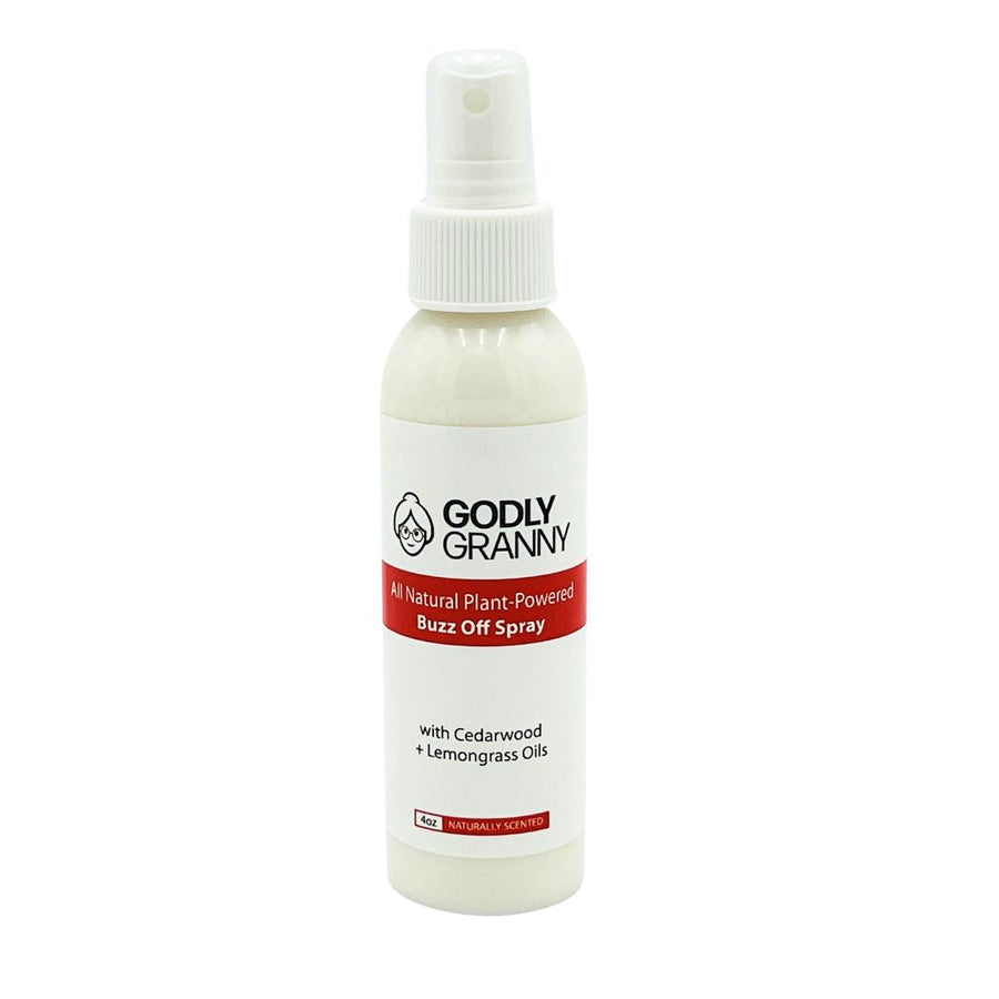 Buzz Off Botanical Spray with Cedarwood & Lemongrass – 4oz packaging