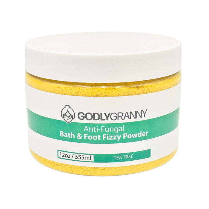 Tea Tree Bath & Foot Fizzy Powder, 12 oz packaging