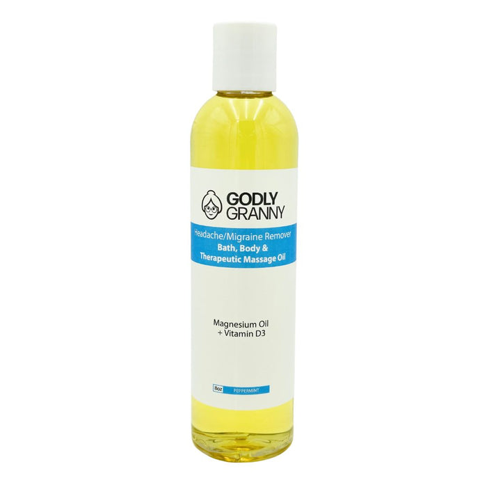 Peppermint Bath, Body & Massage Oil, 8 oz packaging