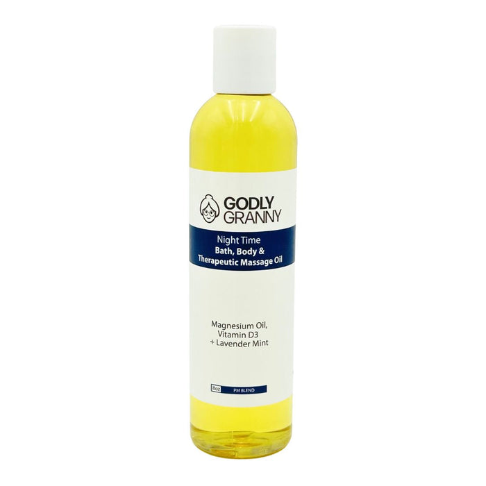 PM Blend Bath, Body & Massage Oil, 8 oz packaging