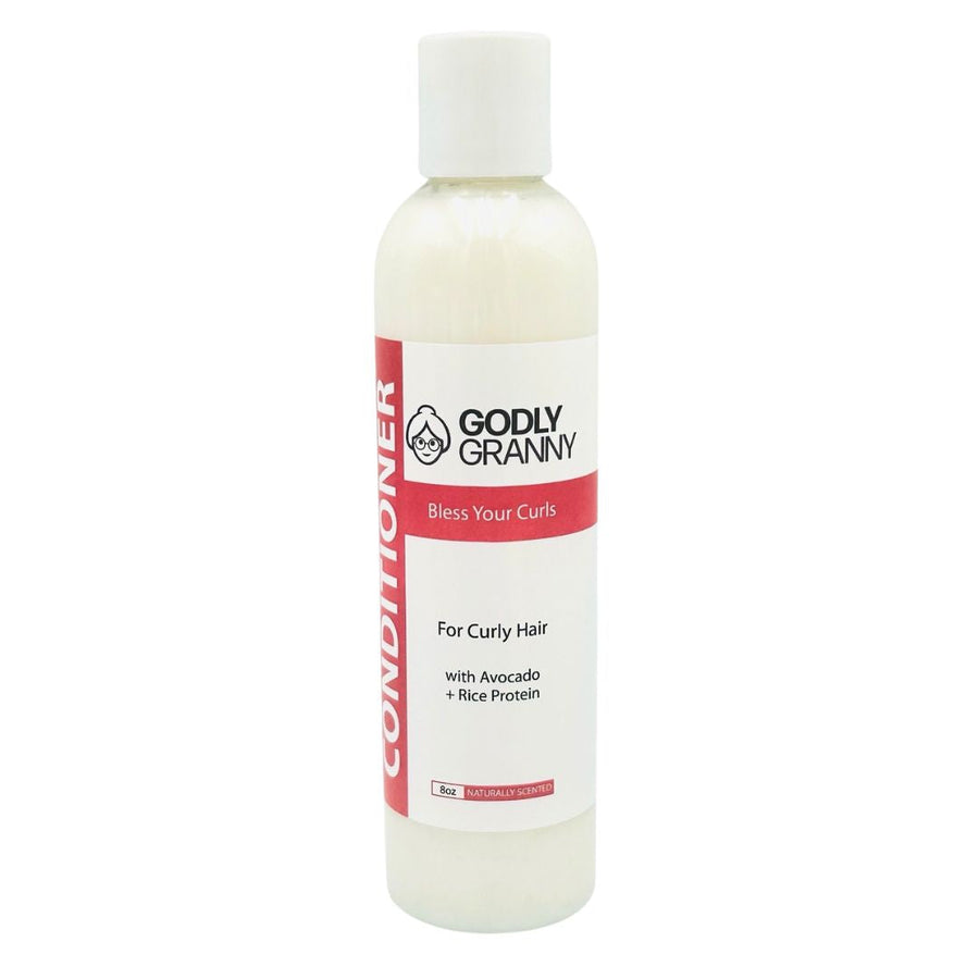 Bless Your Curls Avocado & Rice Protein Conditioner, 8 oz packaging