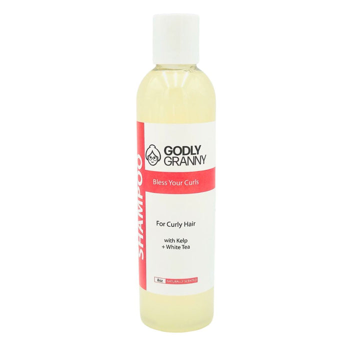 Bless Your Curls Kelp & White Tea Shampoo, 8 oz packaging