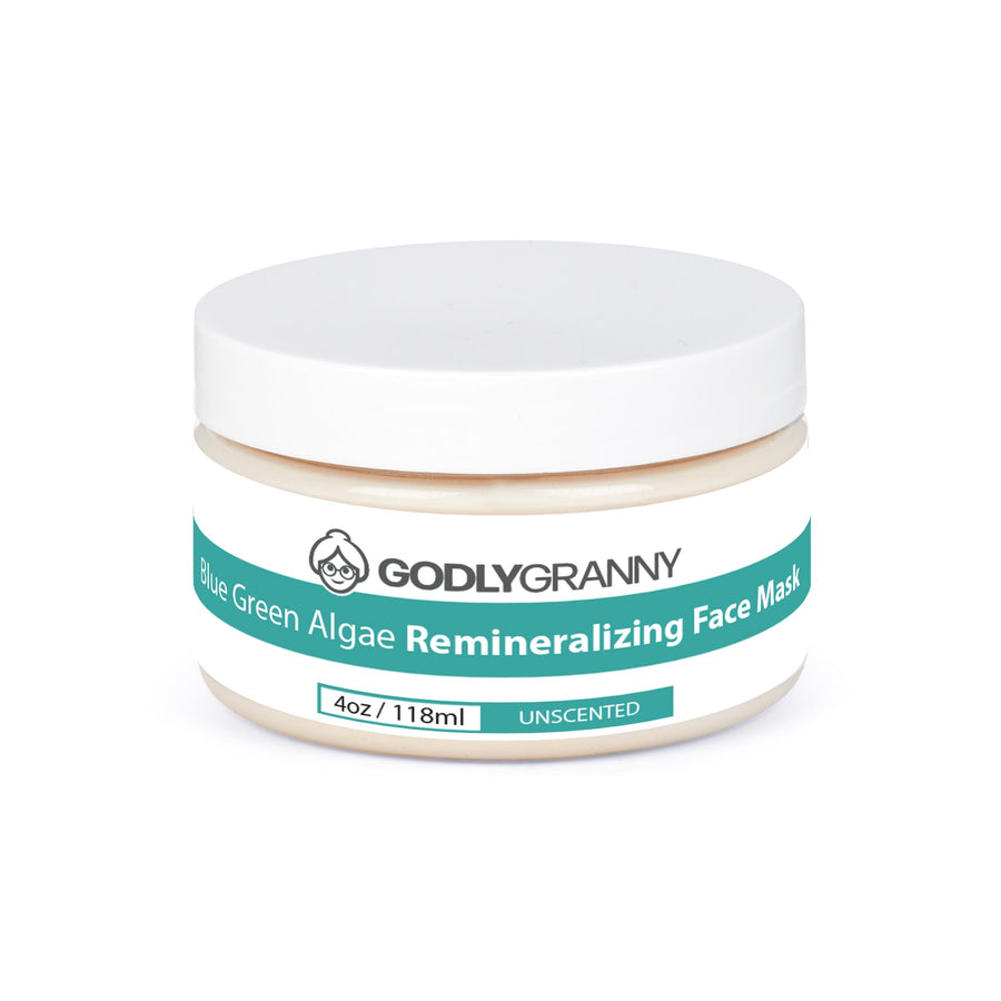 Blue Green Algae Face Mask, 4 oz packaging