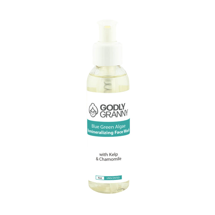 Blue Green Algae Face Wash with Kelp & Chamomile, 4 oz packaging