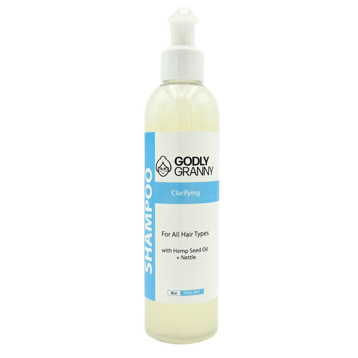 Clarifying Shampoo with Hemp Seed Oil & Nettle – Cool Mint packaging