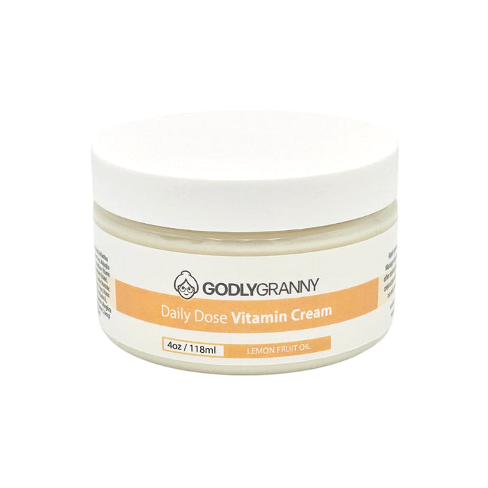 Daily Dose Vitamin Body Cream, 4 oz packaging