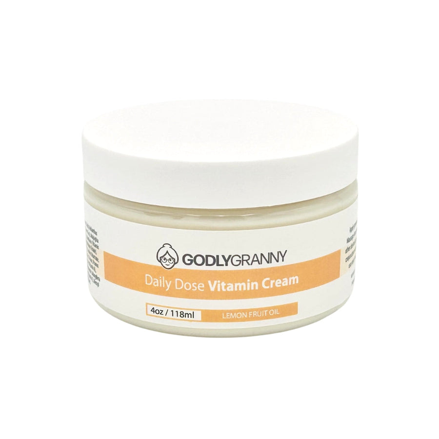 Daily Dose Vitamin Body Cream, 4 oz packaging
