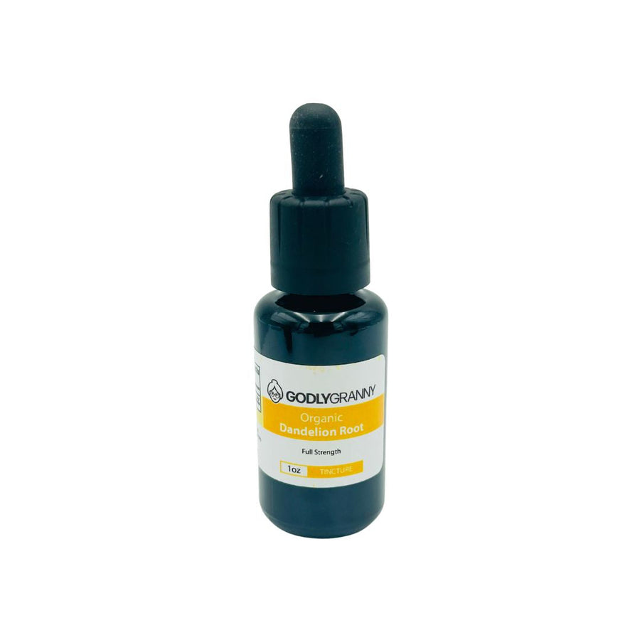 Organic Dandelion Root Tincture, 1 oz packaging