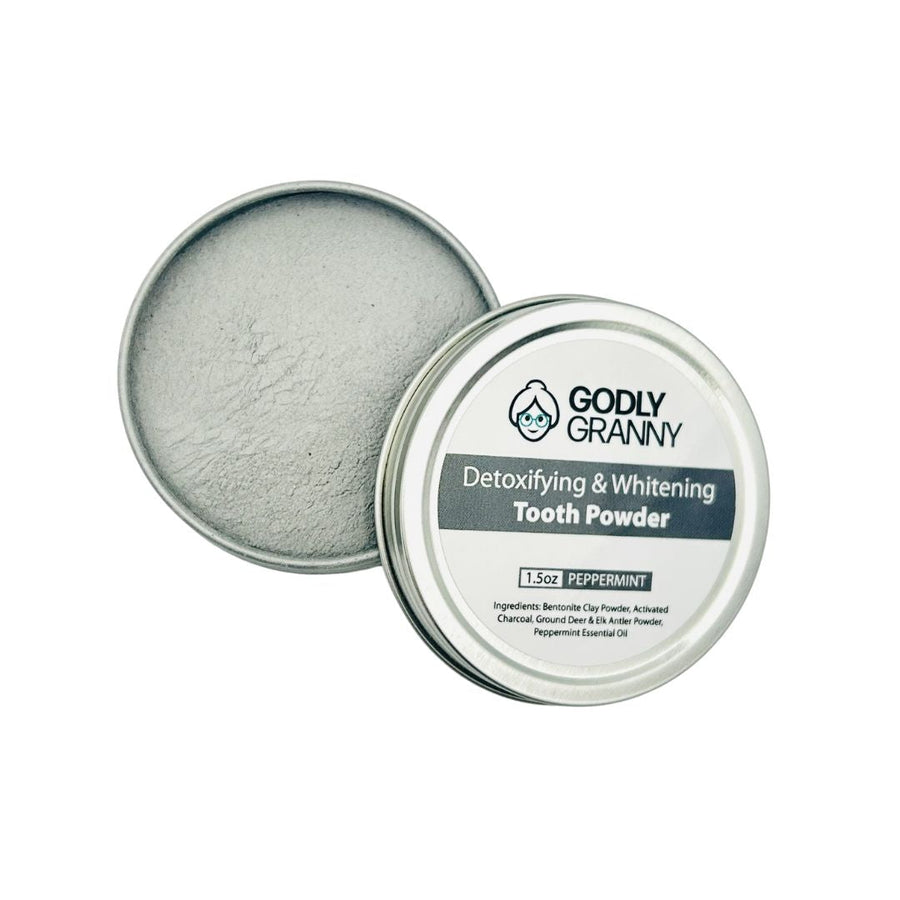 Peppermint Charcoal Tooth Powder packaging