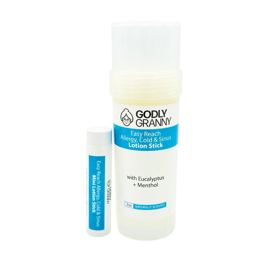 Assorted Easy Reach Eucalyptus & Menthol Lotion Stick packages shown together