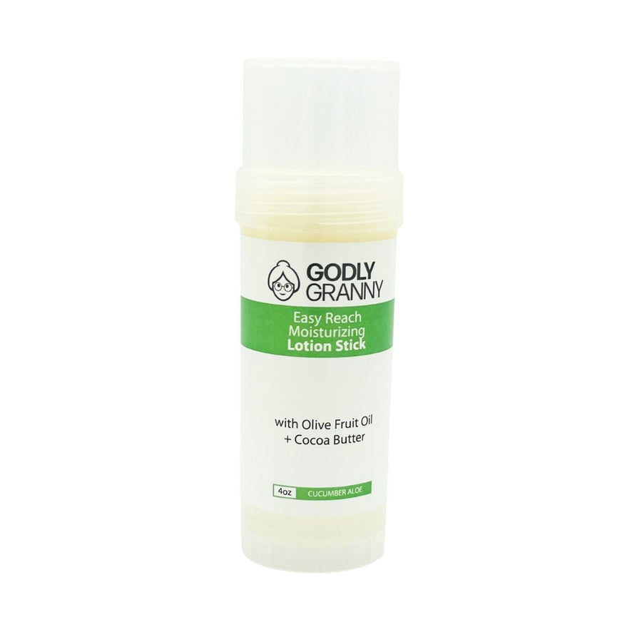 Easy Reach Lotion Stick with Olive Oil & Cocoa Butter – Cucumber Aloe packaging