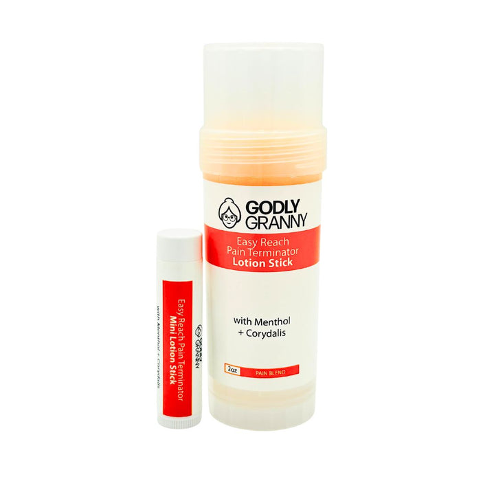 Assorted Easy Reach Menthol & Corydalis Lotion Stick packages shown together