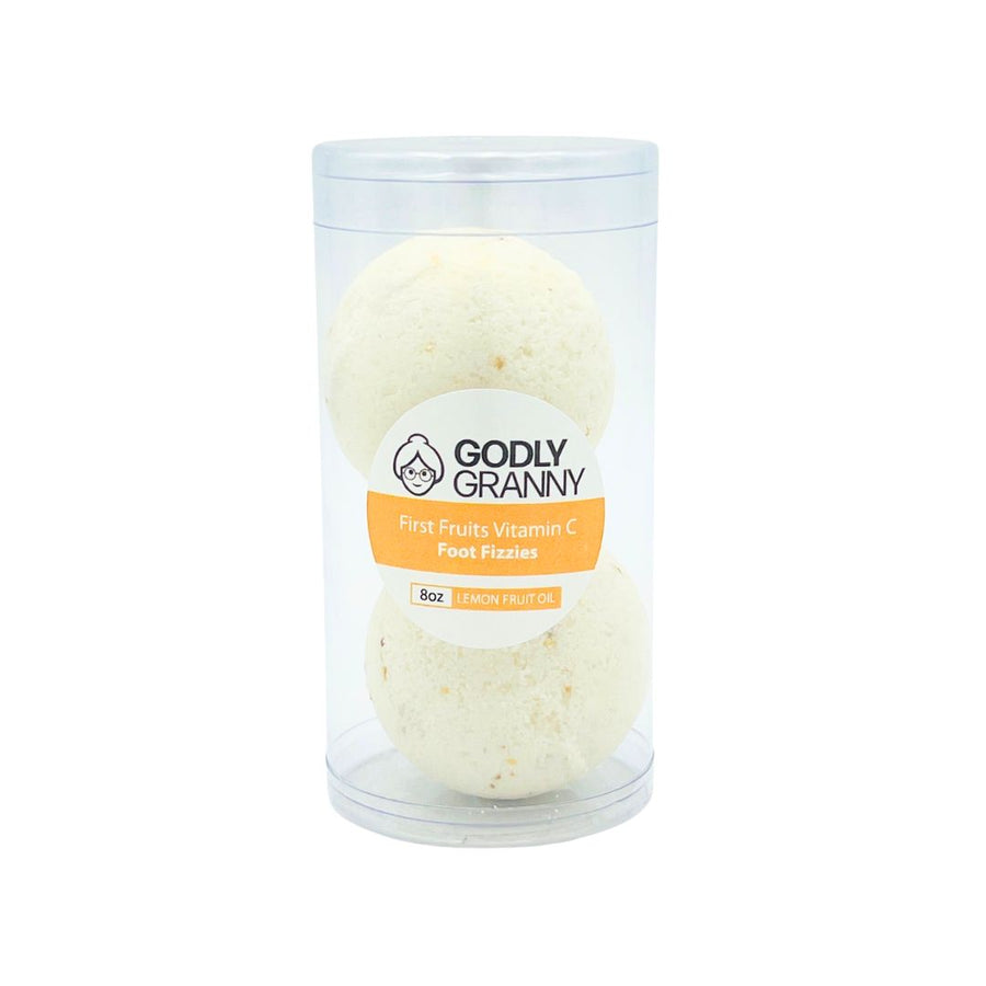 First Fruits Lemon Vitamin C Foot Fizzies, 8 oz packaging