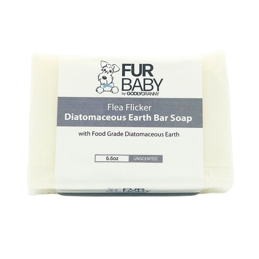Fur Baby Diatomaceous Earth Pet Soap Bar – Unscented packaging