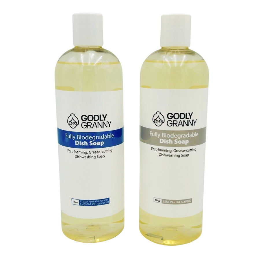 Assorted Liquid Dish Soap packages shown together