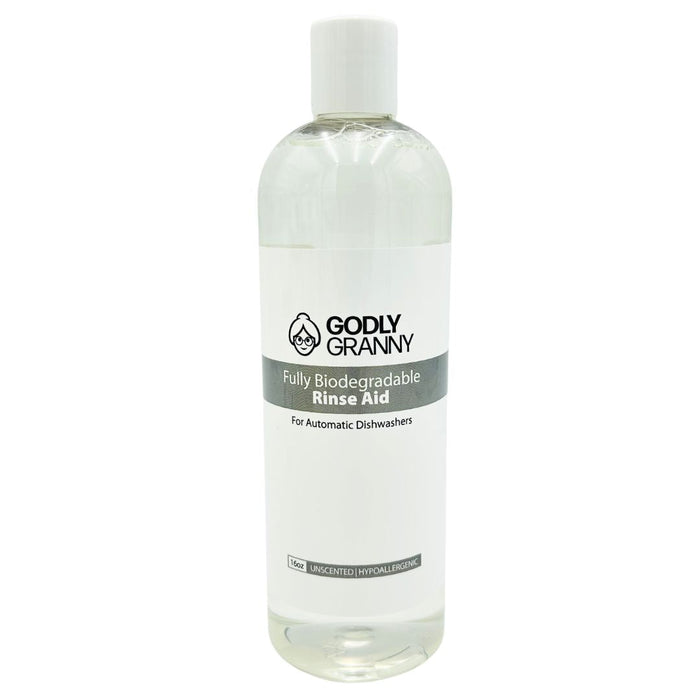 Automatic Dishwasher Rinse Aid, 16 oz packaging