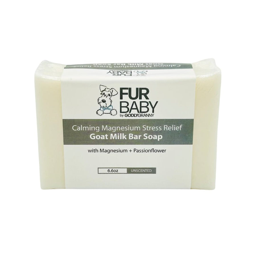 Fur Baby Magnesium & Passionflower Goat Milk Soap – Unscented packaging