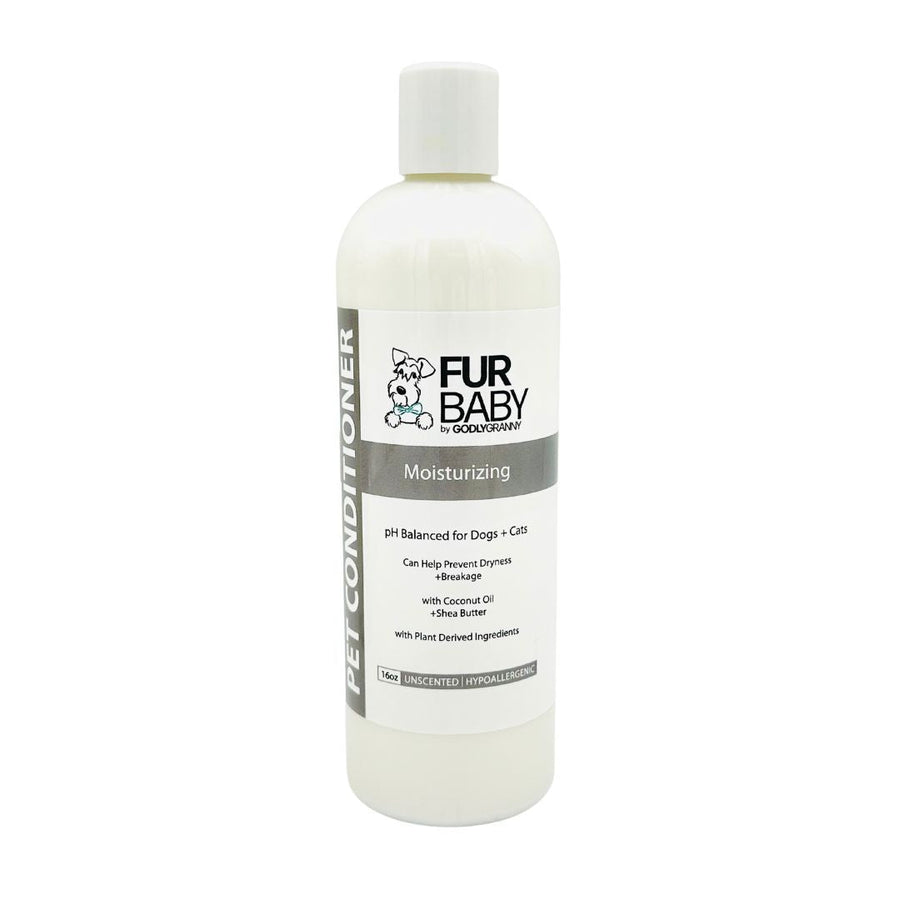 Fur Baby Coconut Oil & Shea Butter Pet Conditioner – Unscented | Hypoallergenic packaging