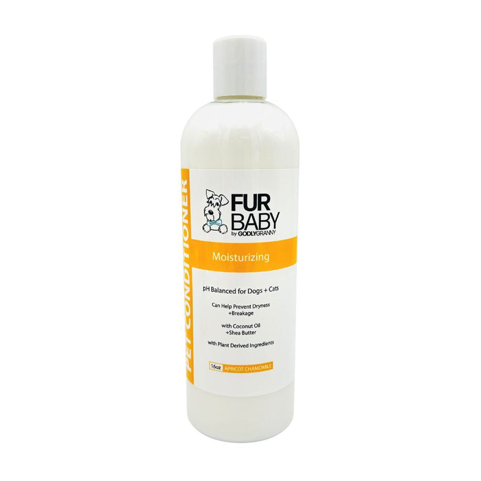Fur Baby Coconut Oil & Shea Butter Pet Conditioner – Apricot Chamomile packaging