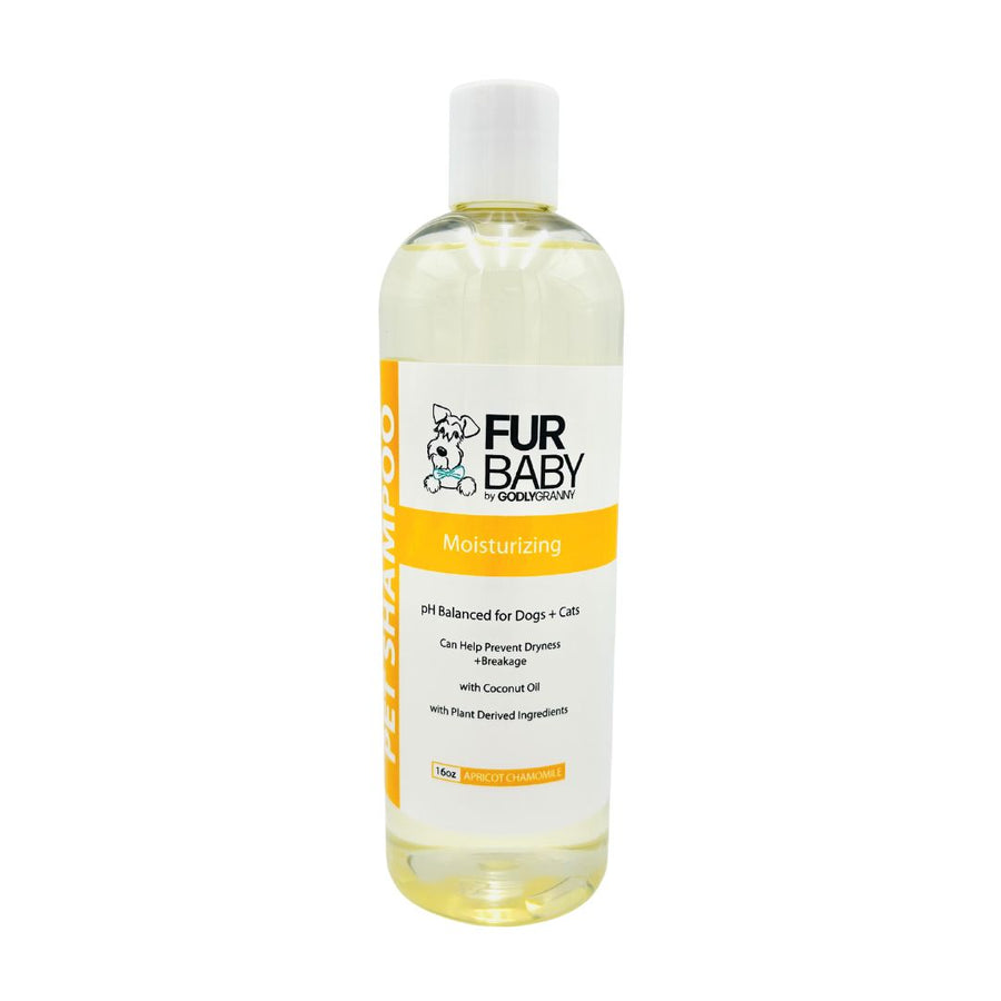Fur Baby Coconut Oil Moisturizing Pet Shampoo – Apricot Chamomile packaging