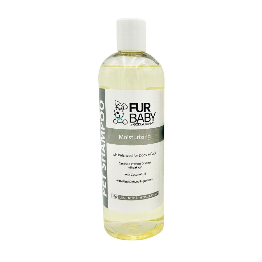 Fur Baby Coconut Oil Moisturizing Pet Shampoo – Unscented | Hypoallergenic packaging
