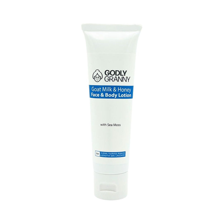 Goat Milk & Honey Body Lotion with Sea Moss – Sensitive Skin | Unscented packaging