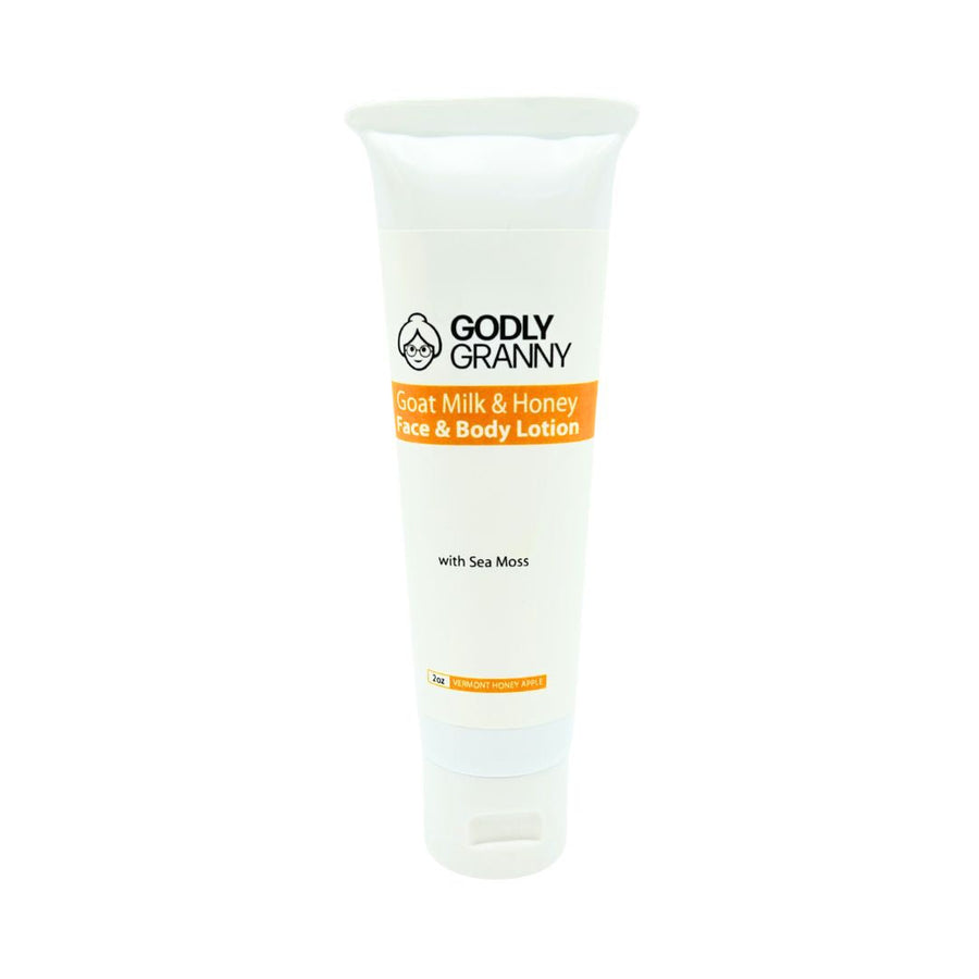 Goat Milk & Honey Body Lotion with Sea Moss – Vermont Honey Apple packaging