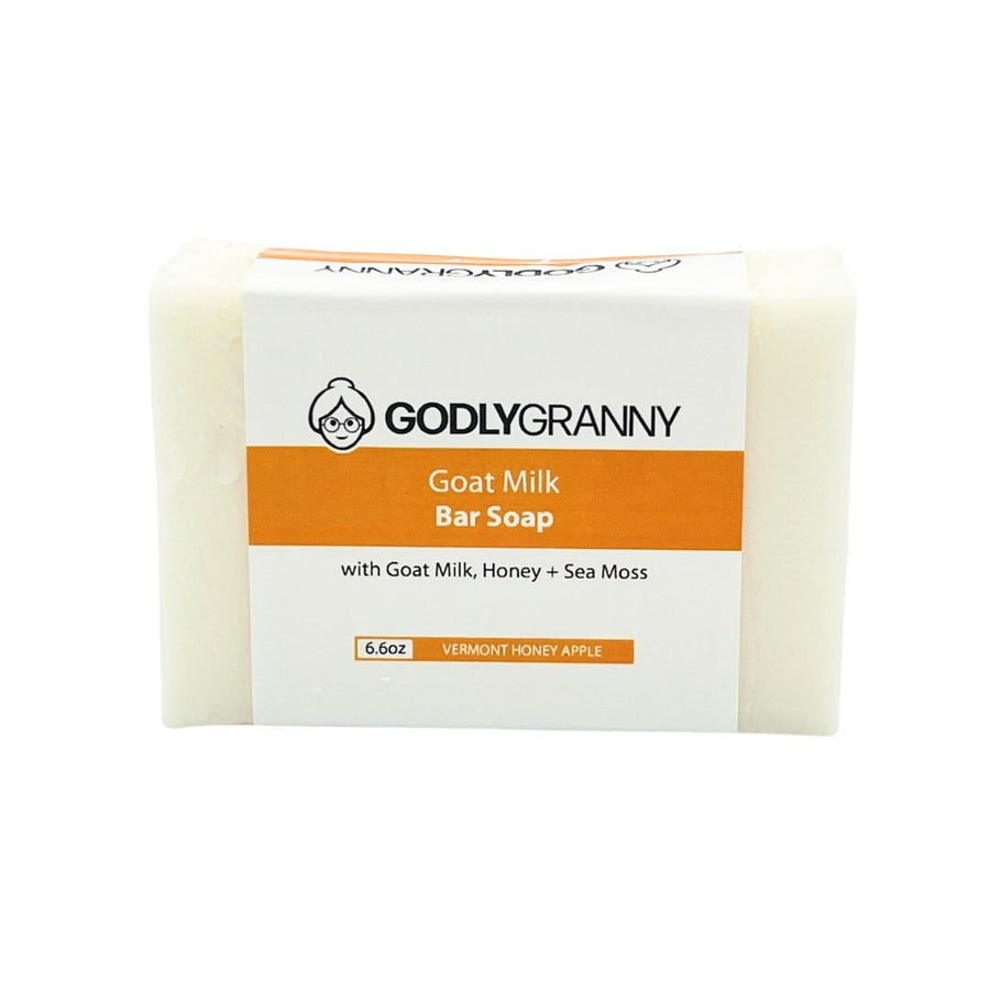 Goat Milk Soap with Honey & Sea Moss – Vermont Honey Apple packaging