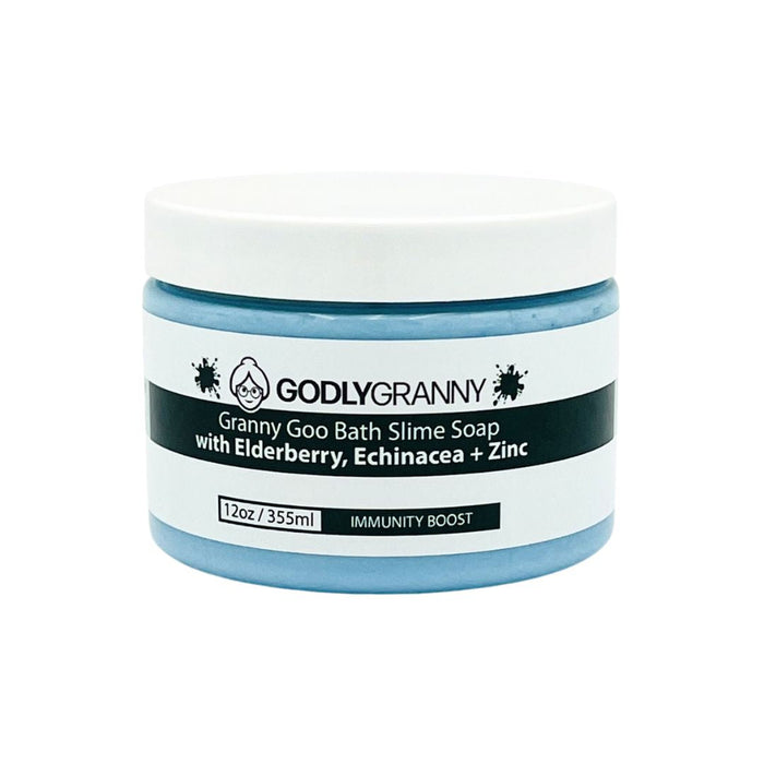 Granny Goo Elderberry, Echinacea & Zinc Bath Slime Soap, 12 oz packaging