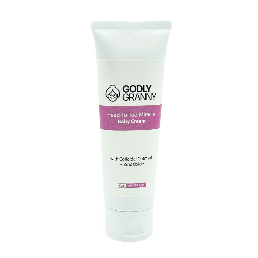 Baby Body Cream with Colloidal Oatmeal & Zinc Oxide – 4oz Tube / Bedtime Baby packaging
