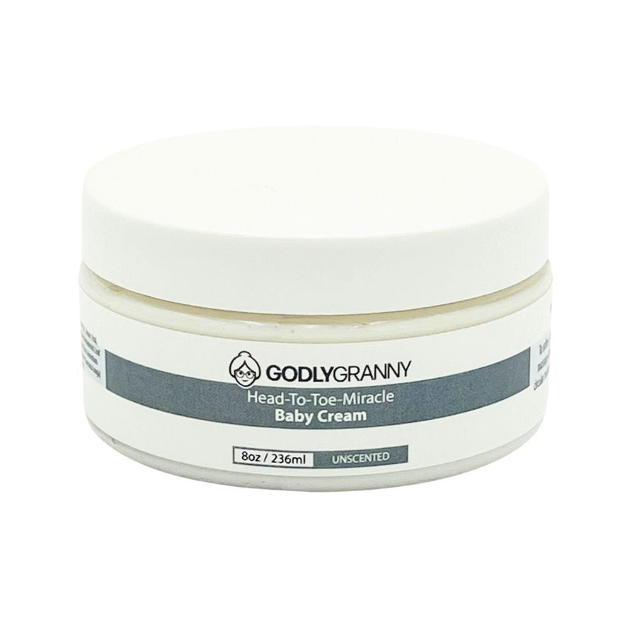 Baby Body Cream with Colloidal Oatmeal & Zinc Oxide – 8oz Jar / Unscented packaging