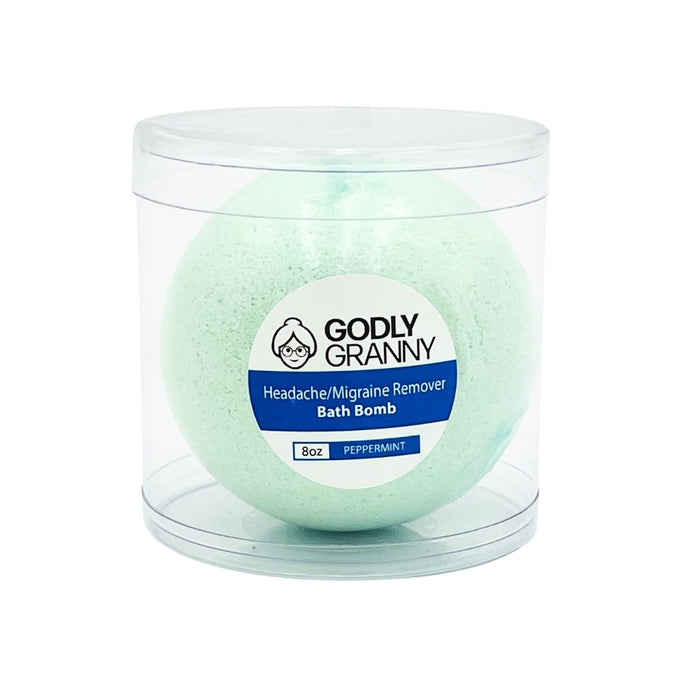 Peppermint Moisturizing Bath Bomb, 8 oz packaging