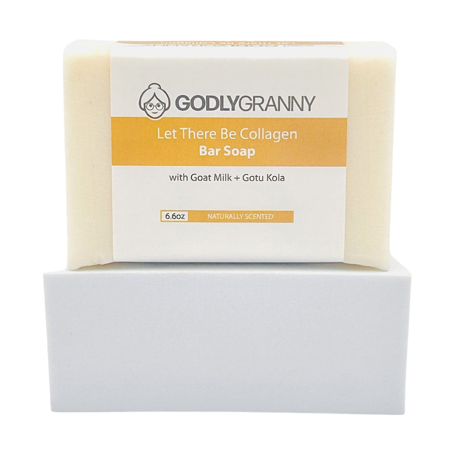 Let There Be Collagen Goat Milk & Gotu Kola Soap, 6.6 oz packaging