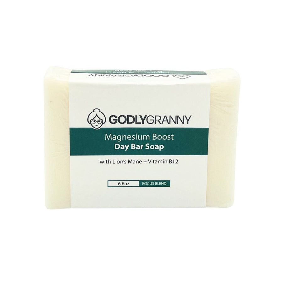 Magnesium Day Soap with Lion's Mane & Vitamin B12, 6.6 oz packaging