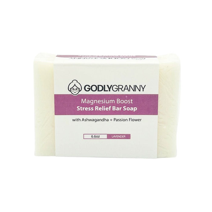 Magnesium & Passionflower Bar Soap, 6.6 oz packaging