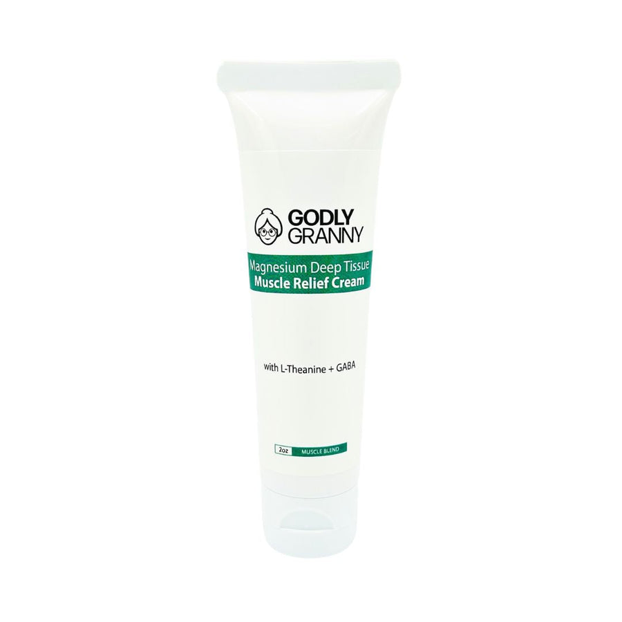 Magnesium Body Cream with L-Theanine & GABA – 2oz Tube packaging