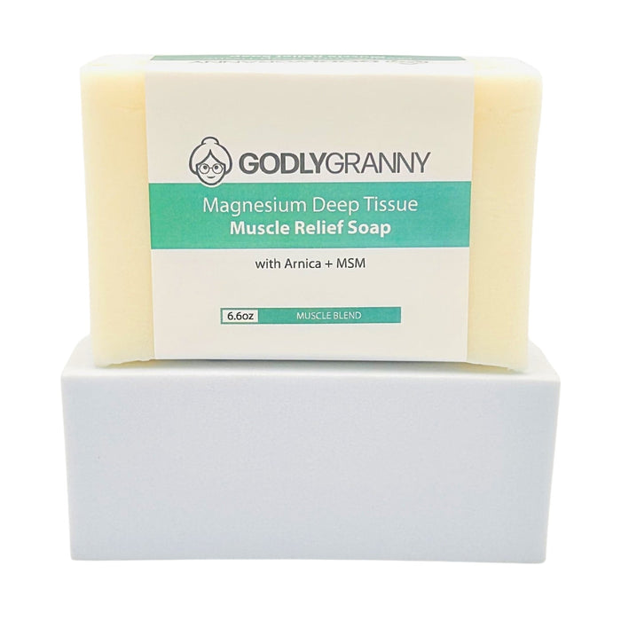 Magnesium Bar Soap with Arnica & MSM, 6.6 oz packaging