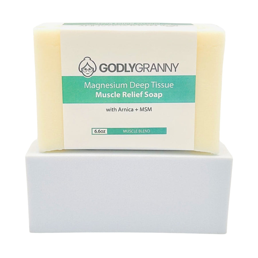Magnesium Bar Soap with Arnica & MSM, 6.6 oz packaging