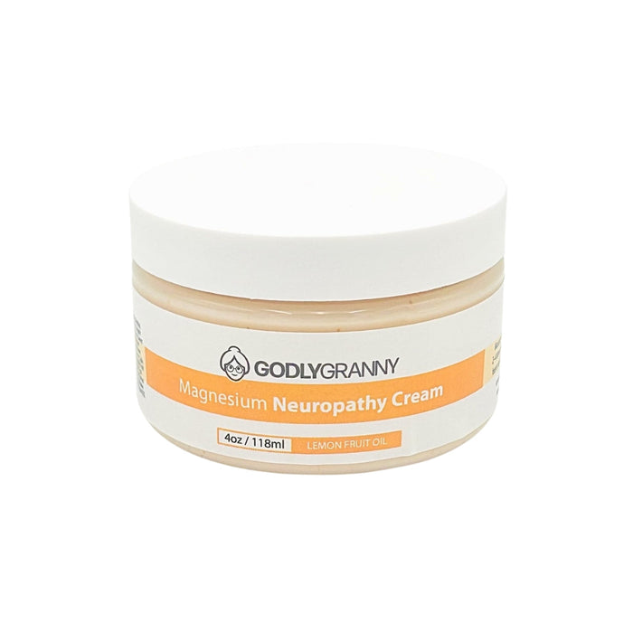 Magnesium Massage Cream with Limonene & Menthol – 4oz Jar packaging