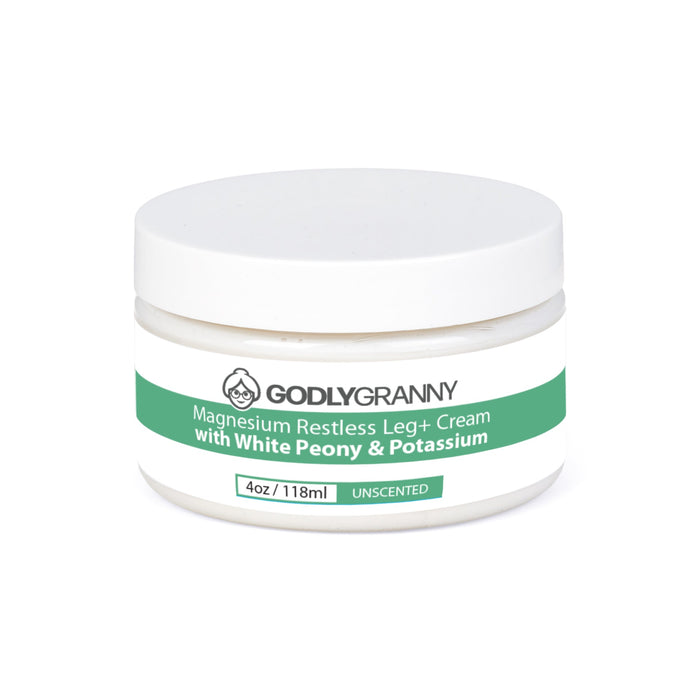 Magnesium Body Cream with White Peony & Potassium – 4oz Jar packaging