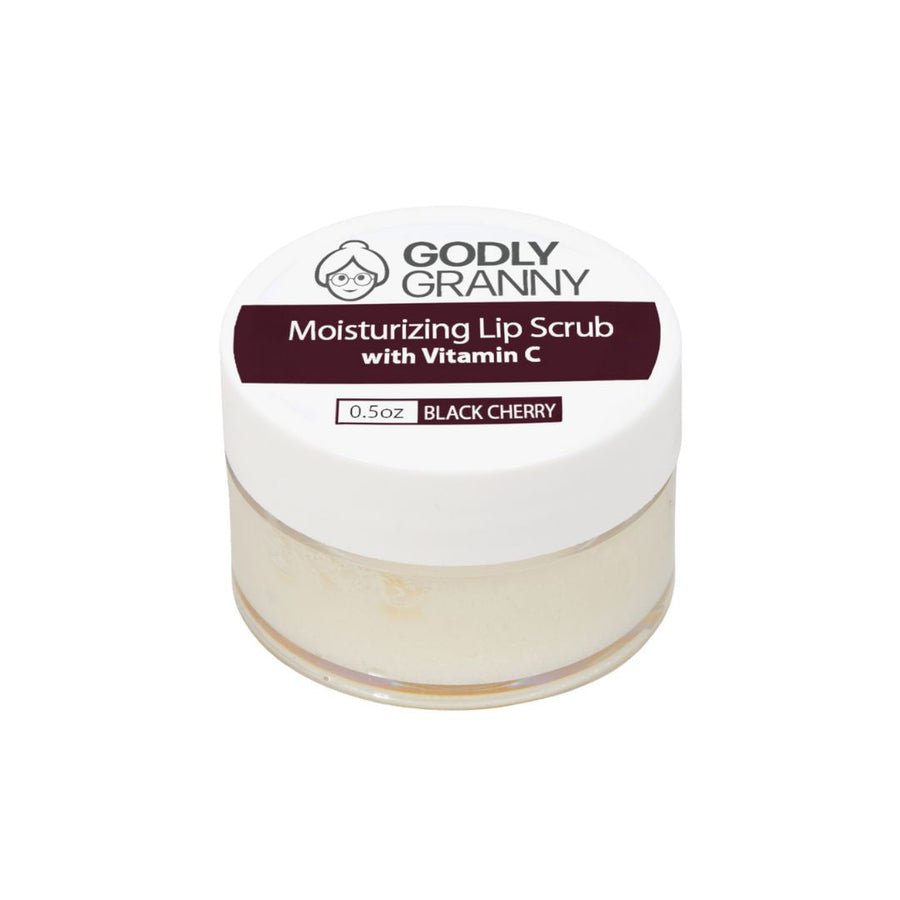 Moisturizing Vitamin C Lip Scrub – Black Cherry packaging