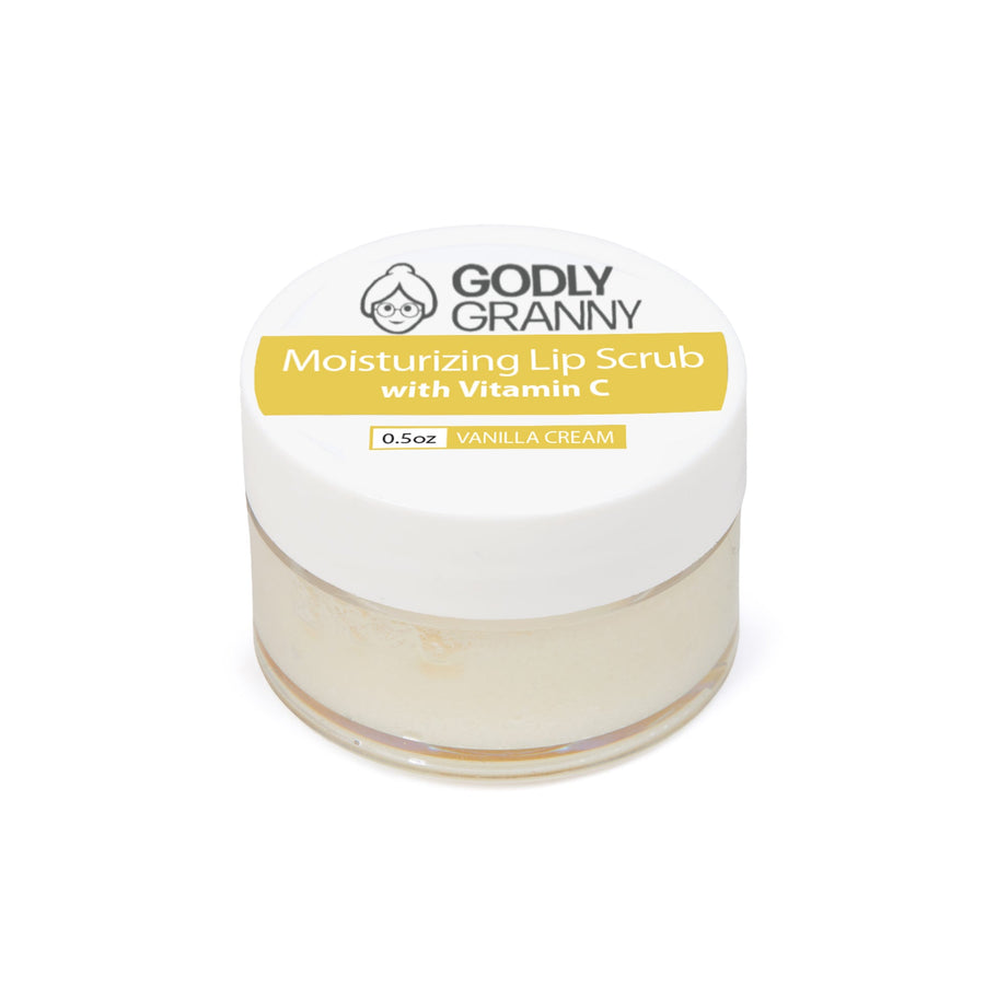 Moisturizing Vitamin C Lip Scrub – Vanilla Cream packaging