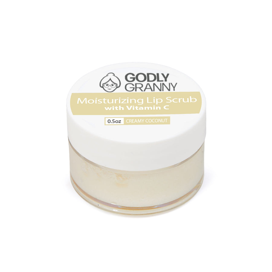 Moisturizing Vitamin C Lip Scrub – Creamy Coconut packaging
