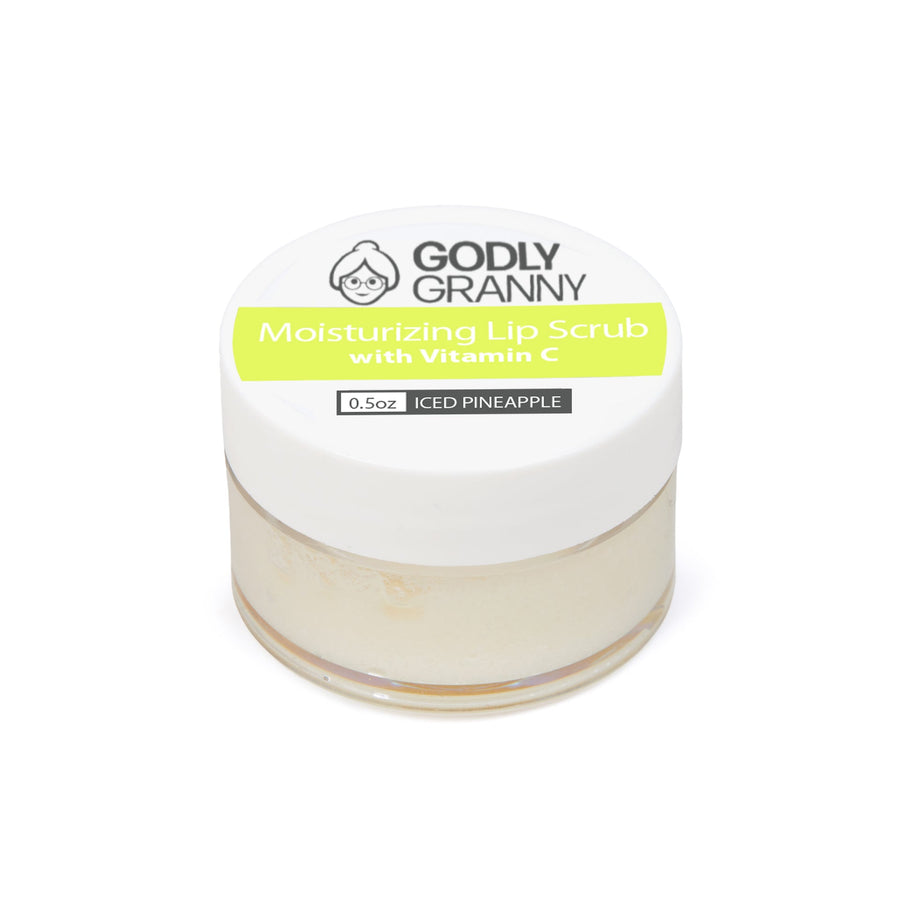 Moisturizing Vitamin C Lip Scrub – Iced Pineapple packaging