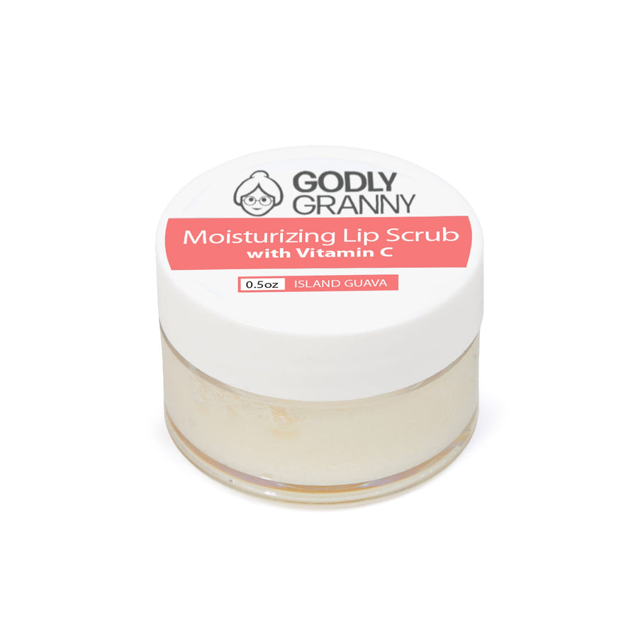 Moisturizing Vitamin C Lip Scrub – Island Guava packaging