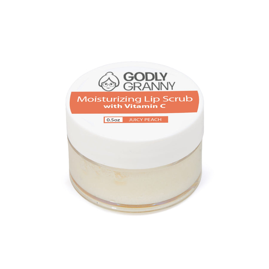 Moisturizing Vitamin C Lip Scrub – Juicy Peach packaging