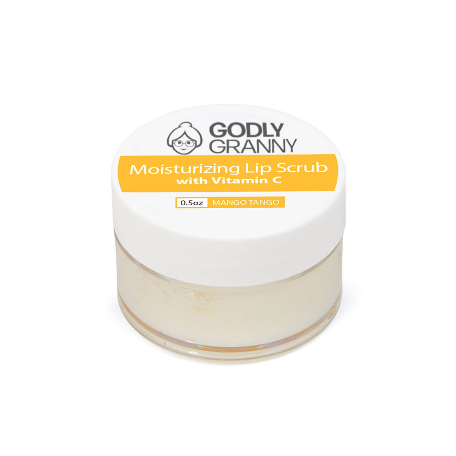 Moisturizing Vitamin C Lip Scrub – Mango Tango packaging