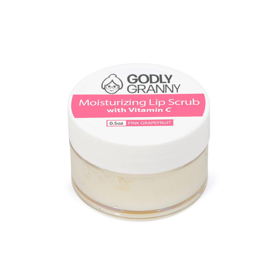 Moisturizing Vitamin C Lip Scrub – Pink Grapefruit packaging