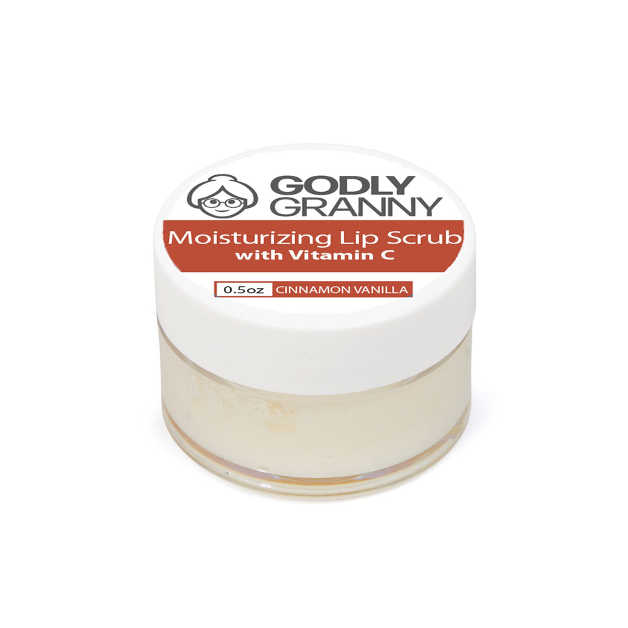 Moisturizing Vitamin C Lip Scrub – Cinnamon Vanilla packaging